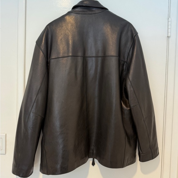 REAL LEATHER Marc New York Men's Black Leather Jacket - Picture 5 of 5